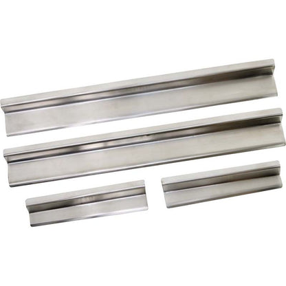KENTROL Jeep JK Entry Guards 4 Pieces 4 Door 07-18 Wrangler JK Polished Silver Kentrol  30585