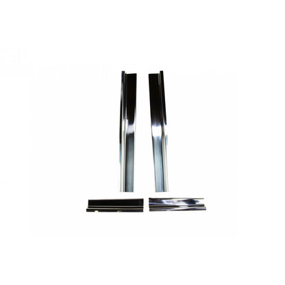 KENTROL Jeep JK Entry Guards 4 Pieces 4 Door 07-18 Wrangler JK Polished Silver Kentrol  30585