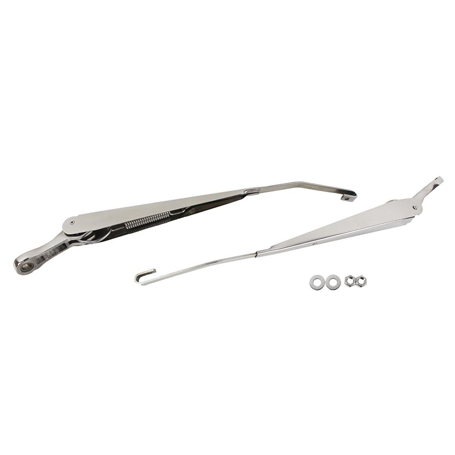 KENTROL Jeep JK Windshield Wiper Arms Pair 07-18 Wrangler JK Polished Silver Kentrol  30591
