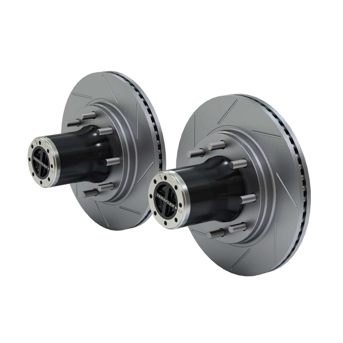 TeraFlex | 07-18 Wrangler JK Tera CRD60 Front Axle 8-Lug Locking Hub Conversion Kit w/ Slotted Big Rotors TeraFlex | 3060000