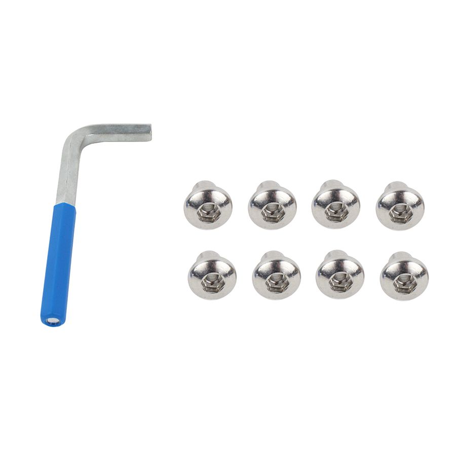 KENTROL Jeep JK JK OEM Anti-Theft Door Nuts 4 Door 07-18 Wrangler JK Polished Silver Kentrol  30712