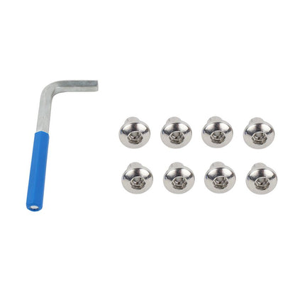 KENTROL Jeep JK JK OEM Anti-Theft Door Nuts 4 Door 07-18 Wrangler JK Polished Silver Kentrol  30712