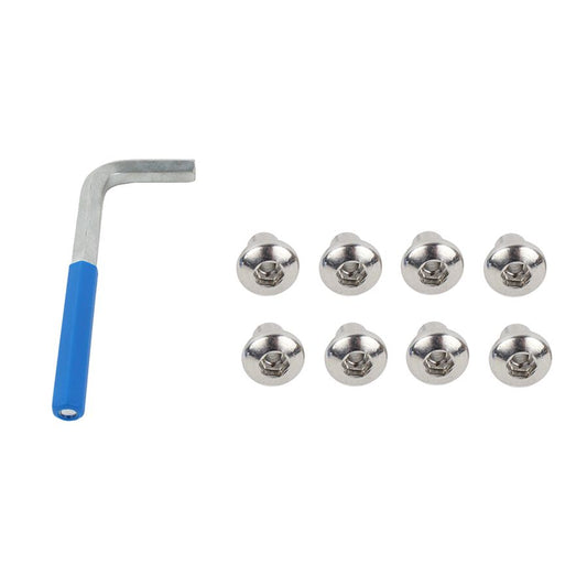 KENTROL Jeep JK JK OEM Anti-Theft Door Nuts 4 Door 07-18 Wrangler JK Polished Silver Kentrol  30712