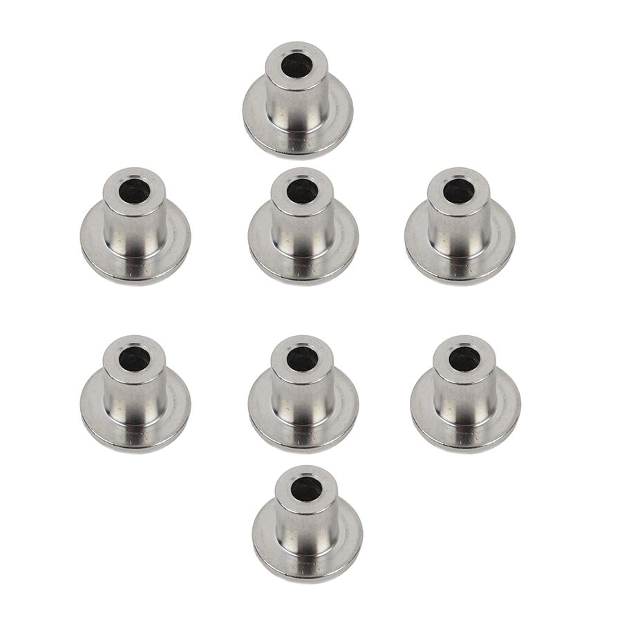 KENTROL Jeep JK JK OEM Anti-Theft Door Nuts 4 Door 07-18 Wrangler JK Polished Silver Kentrol  30712