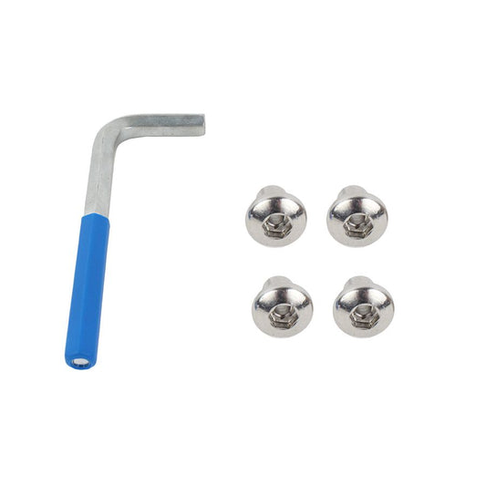 KENTROL Jeep JK JK OEM Anti-Theft Door Nuts 2 Door 07-18 Wrangler JK Polished Silver Kentrol  30713