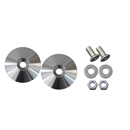 KENTROL Jeep Wrangler Hood Bumper Deletes For 97-19 Wrangler JK/TJ Polished Stainless Steel Kentrol  30723