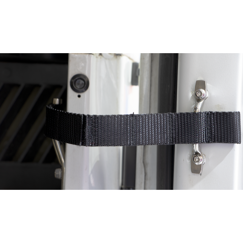 KENTROL Jeep TJ Polished Stainless Door Strap Kit For Wrangler TJ Polished Stainless Steel Kentrol  30724