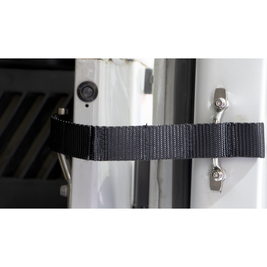 KENTROL Jeep TJ Polished Stainless Door Strap Kit For Wrangler TJ Polished Stainless Steel Kentrol  30724