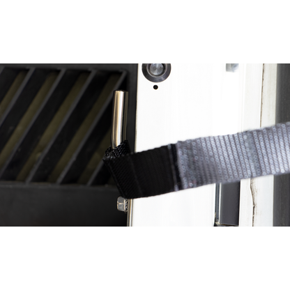 KENTROL Jeep TJ Polished Stainless Door Strap Kit For Wrangler TJ Polished Stainless Steel Kentrol  30724