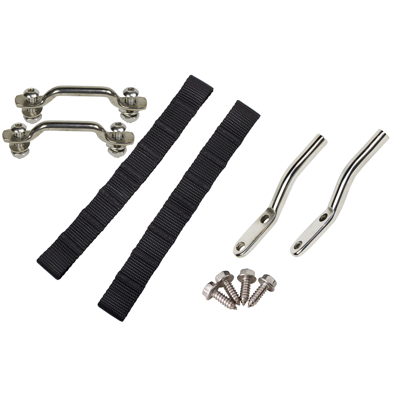 KENTROL Jeep CJ/YJ Door Strap Kit For 76-95 Jeep CJ/YJ Polished Stainless Steel Kentrol  30725