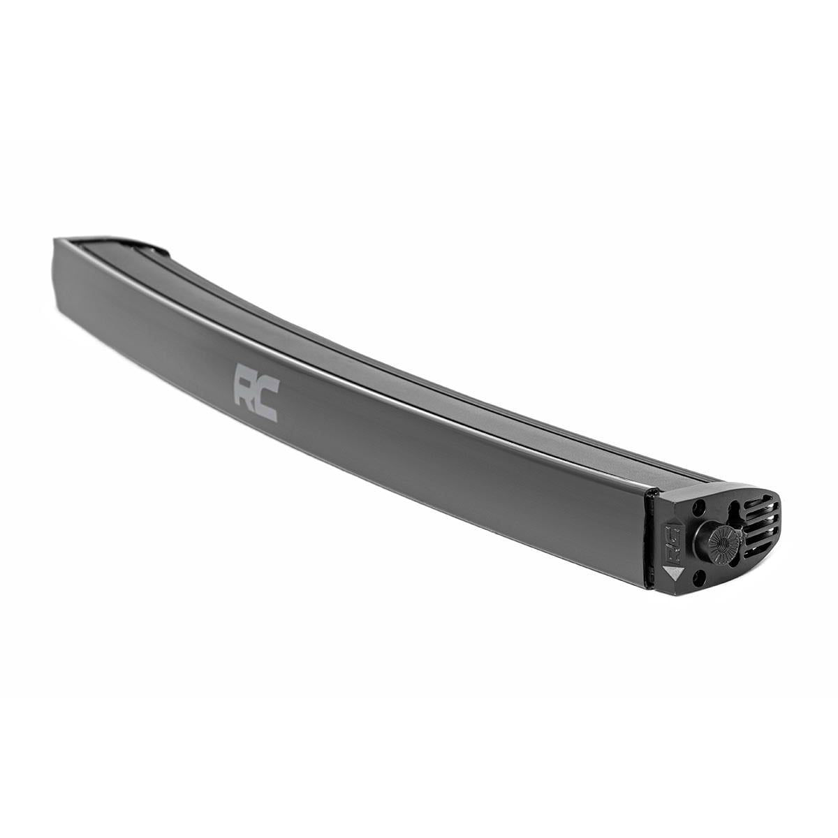 ROUGH COUNTRY 30 Inch Black Series LED Light Bar | Curved | Single Row | Cool White DRL | 72730BLDRL