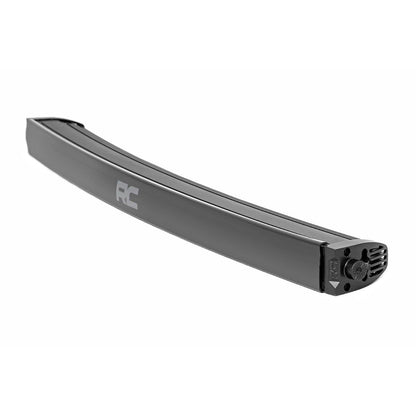 ROUGH COUNTRY 30 Inch Black Series LED Light Bar | Curved | Single Row | Cool White DRL | 72730BLDRL