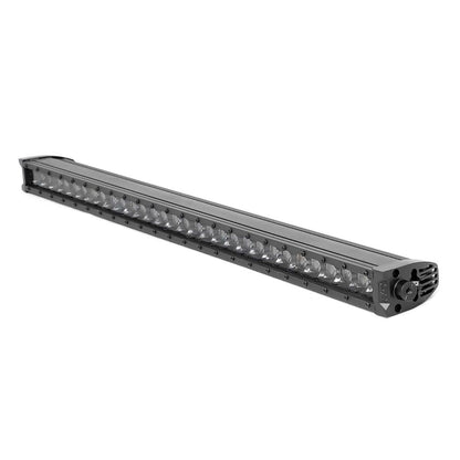 ROUGH COUNTRY 30 Inch Black Series LED Light Bar | Single Row | Cool White DRL | 70730BLDRL