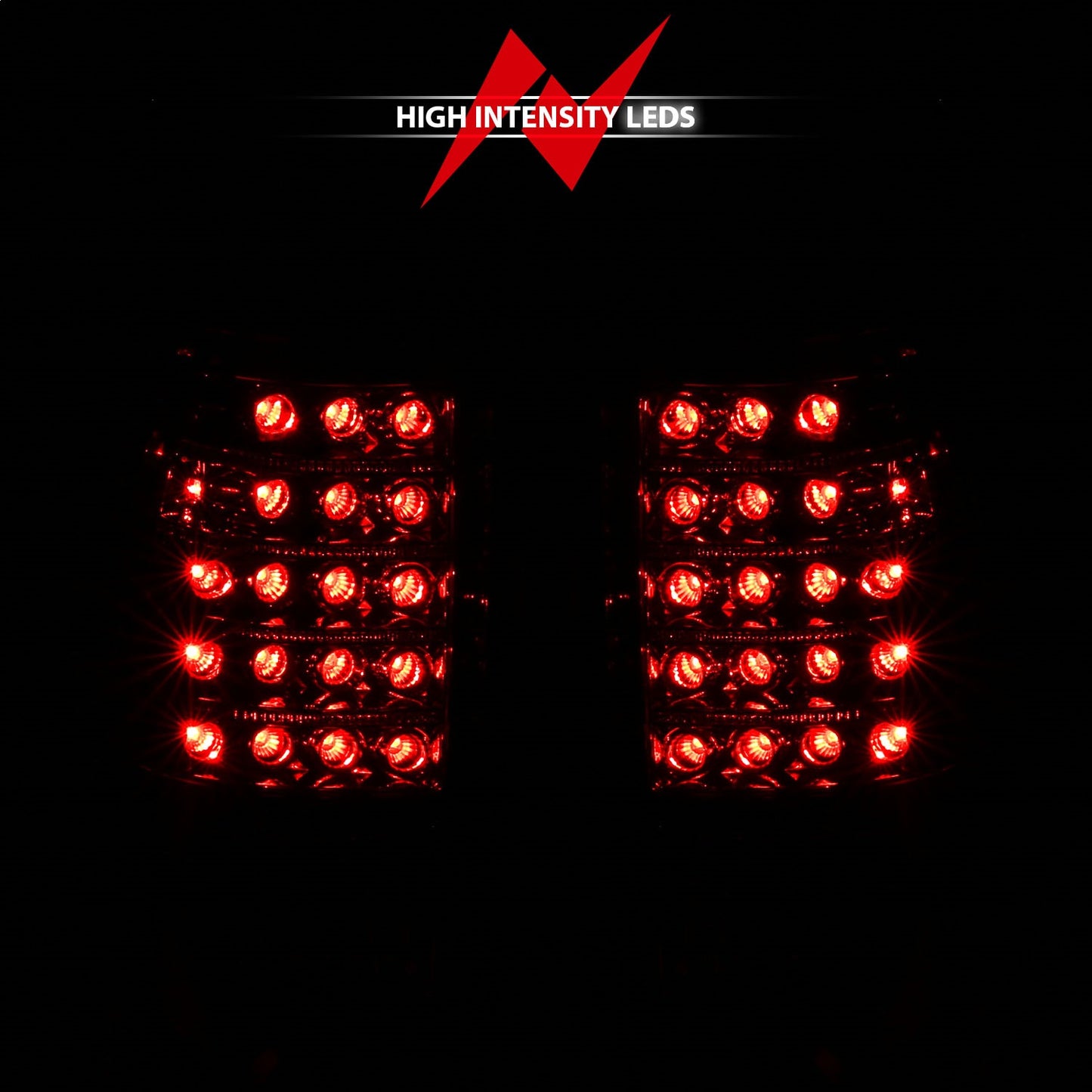 Anzo USA | LED Tail Light Assembly LED Red/Clear Lens Pair | Fits Silverado 1500 | 311010