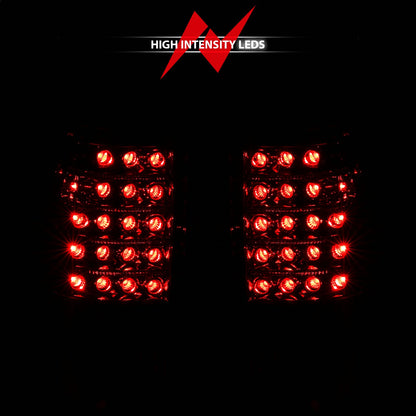 Anzo USA | LED Tail Light Assembly LED Red/Clear Lens Pair | Fits Silverado 1500 | 311010
