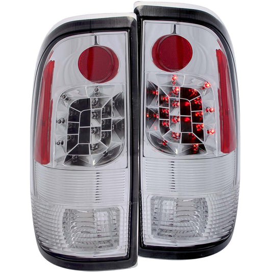 Anzo USA | Tail Light Assembly LED Clear Lens Chrome Housing Pair | Fits F-150 | 311026