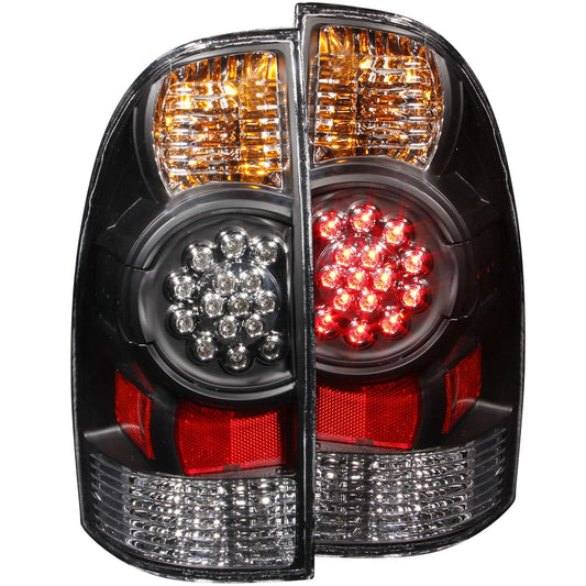 Anzo USA | LED Tail Light Assembly LED Clear Lens Black Housing Pair | Fits Tacoma | 311042