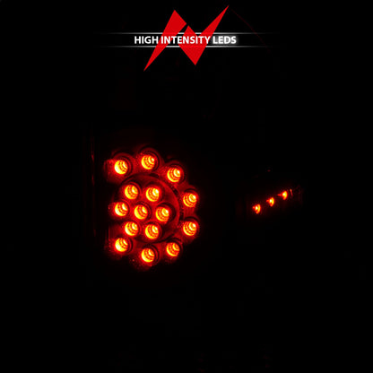 Anzo USA | LED Tail Light Assembly LED Clear Lens Black Housing Pair | Fits Tacoma | 311042