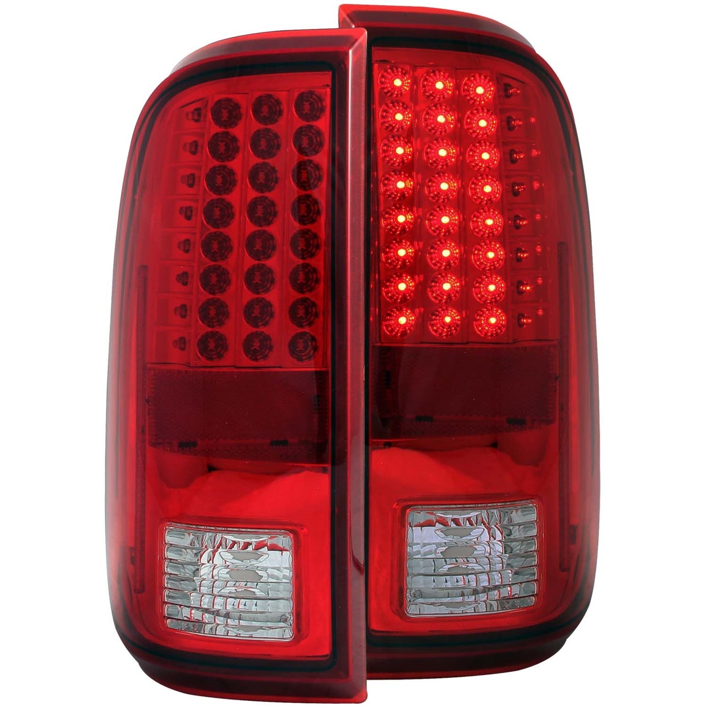 Anzo USA | LED Tail Light Assembly  LED  Red/Clear Lens  Pair  |  Fits F-250 Super Duty | 311050
