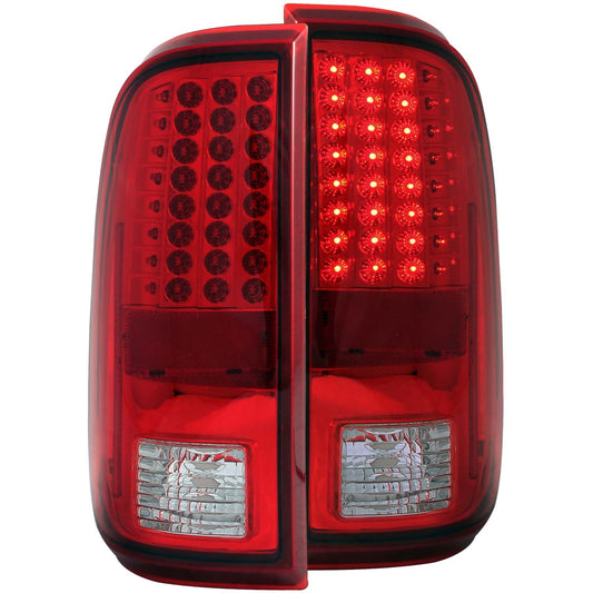 Anzo USA | LED Tail Light Assembly  LED  Red/Clear Lens  Pair  |  Fits F-250 Super Duty | 311050