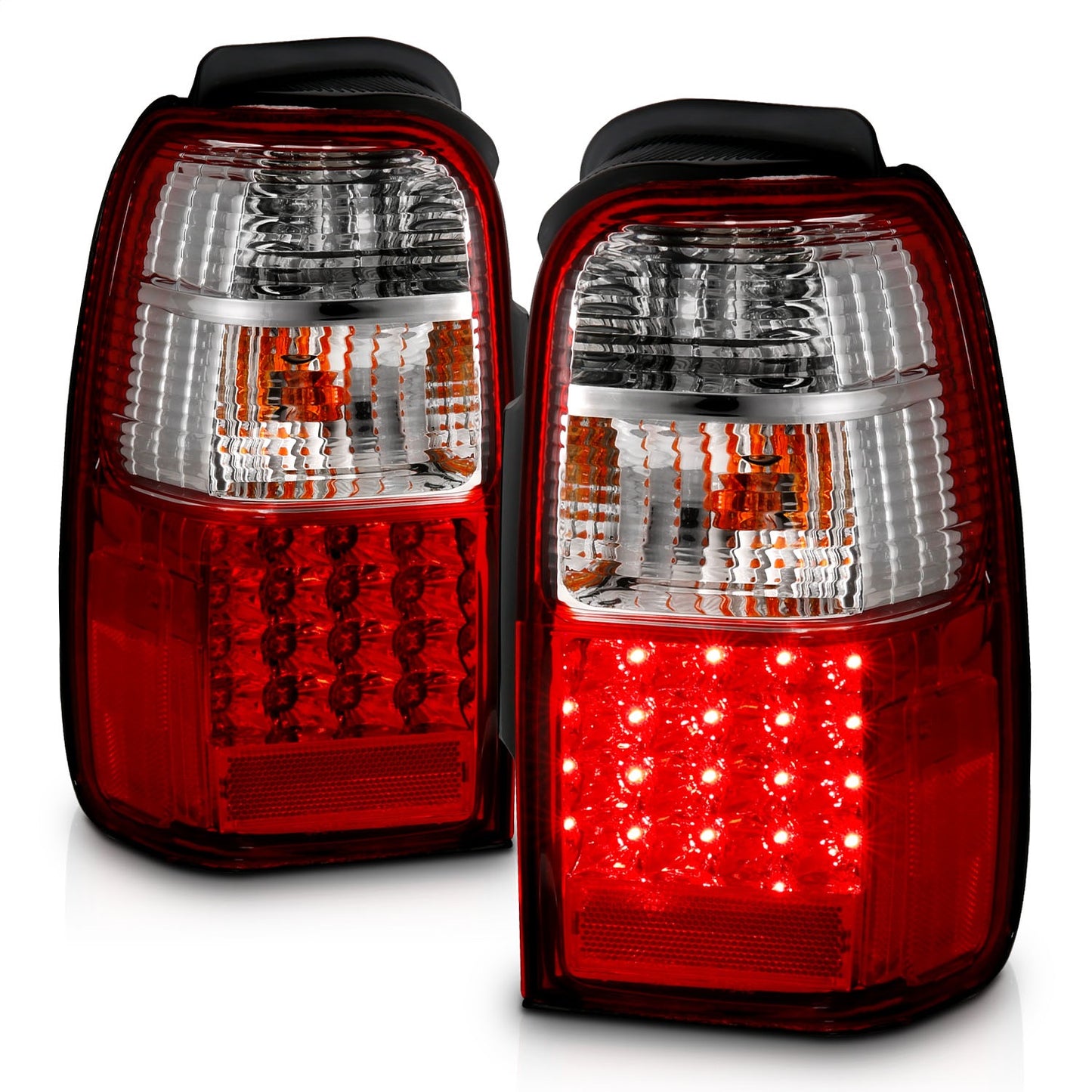 Anzo USA | LED Tail Light Assembly LED Red/Clear Lens Pair | Fits 4Runner | 311070