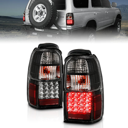 Anzo USA | LED Tail Light Assembly LED Clear Lens Black Housing Pair | Fits 4Runner | 311099