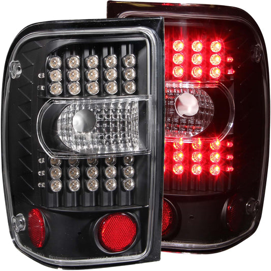 Anzo USA | LED Tail Light Assembly LED Clear Lens Black Housing Pair | Fits Ranger | 311107