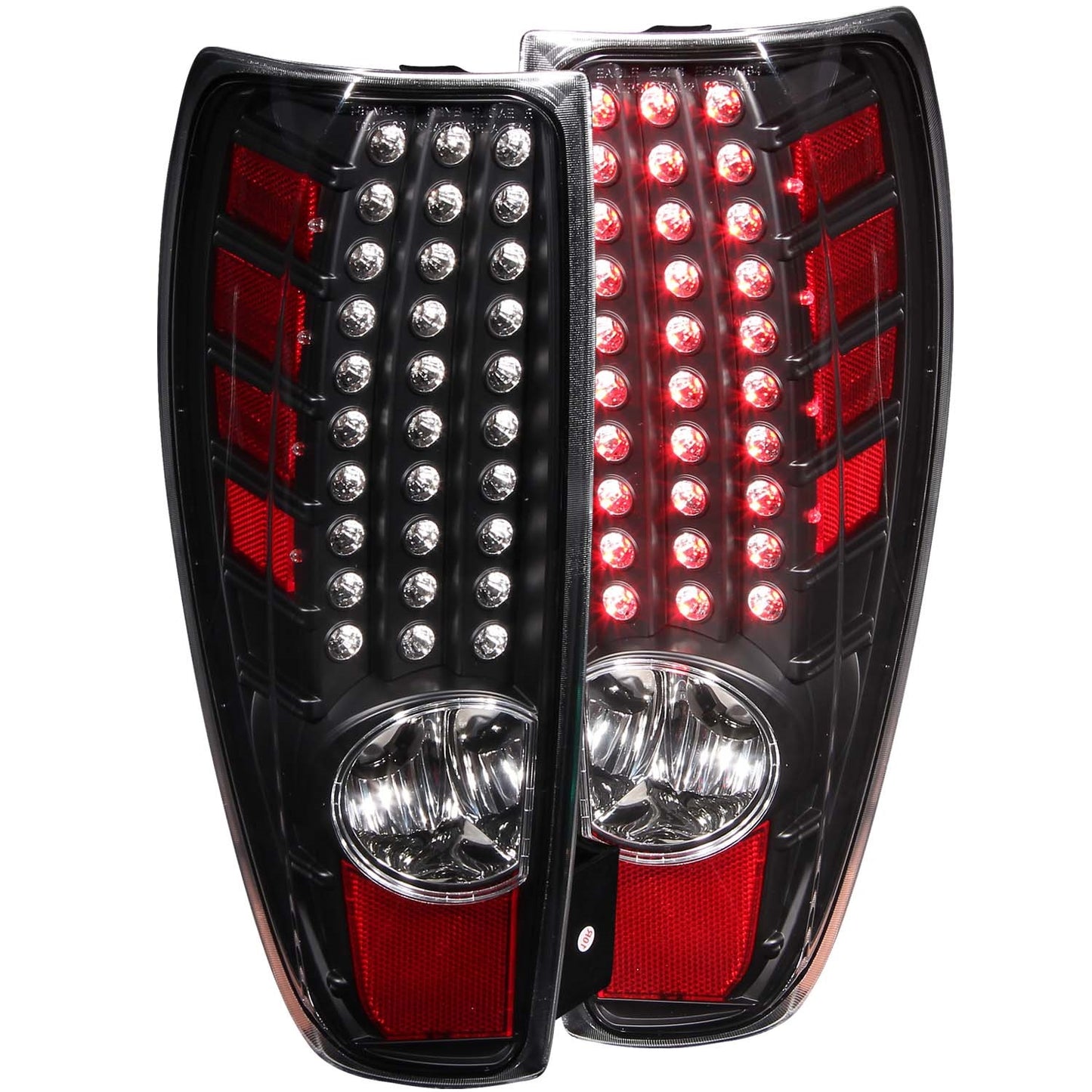 Anzo USA | LED Tail Light Assembly LED Clear Lens Black Housing Pair | Fits Colorado | 311136
