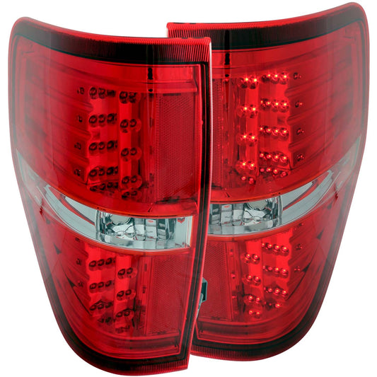 Anzo USA | LED Tail Light Assembly LED Red/Clear Lens Pair | Fits F-150 | 311139