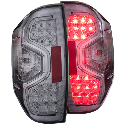 Anzo USA | Tail Light Assembly LED Clear Lens Chrome Housing Pair | Fits Tundra | 311235