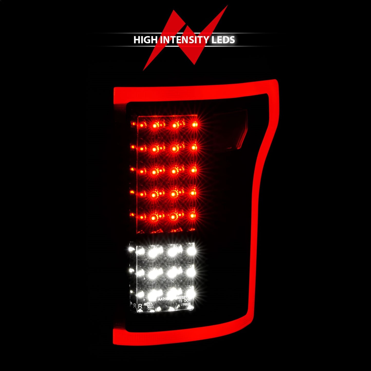 Anzo USA | LED Tail Light Assembly LED Clear Lens Black Housing Pair | Fits F-150 | 311261
