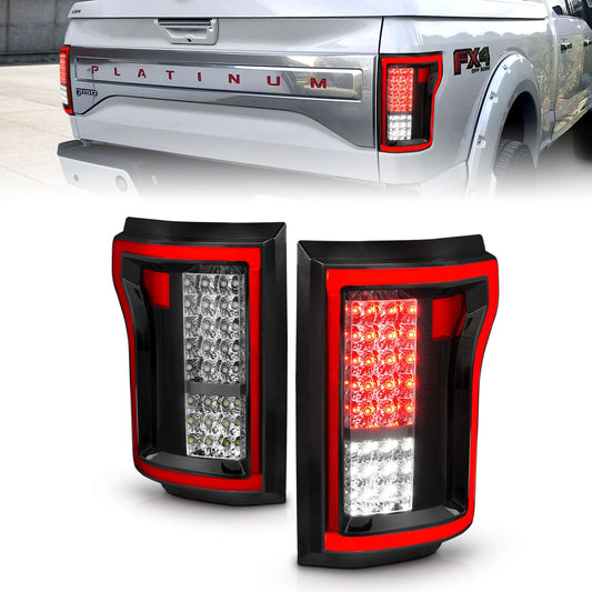 Anzo USA | LED Tail Light Assembly LED Red/Clear Lens Pair | Fits F-150 | 311262