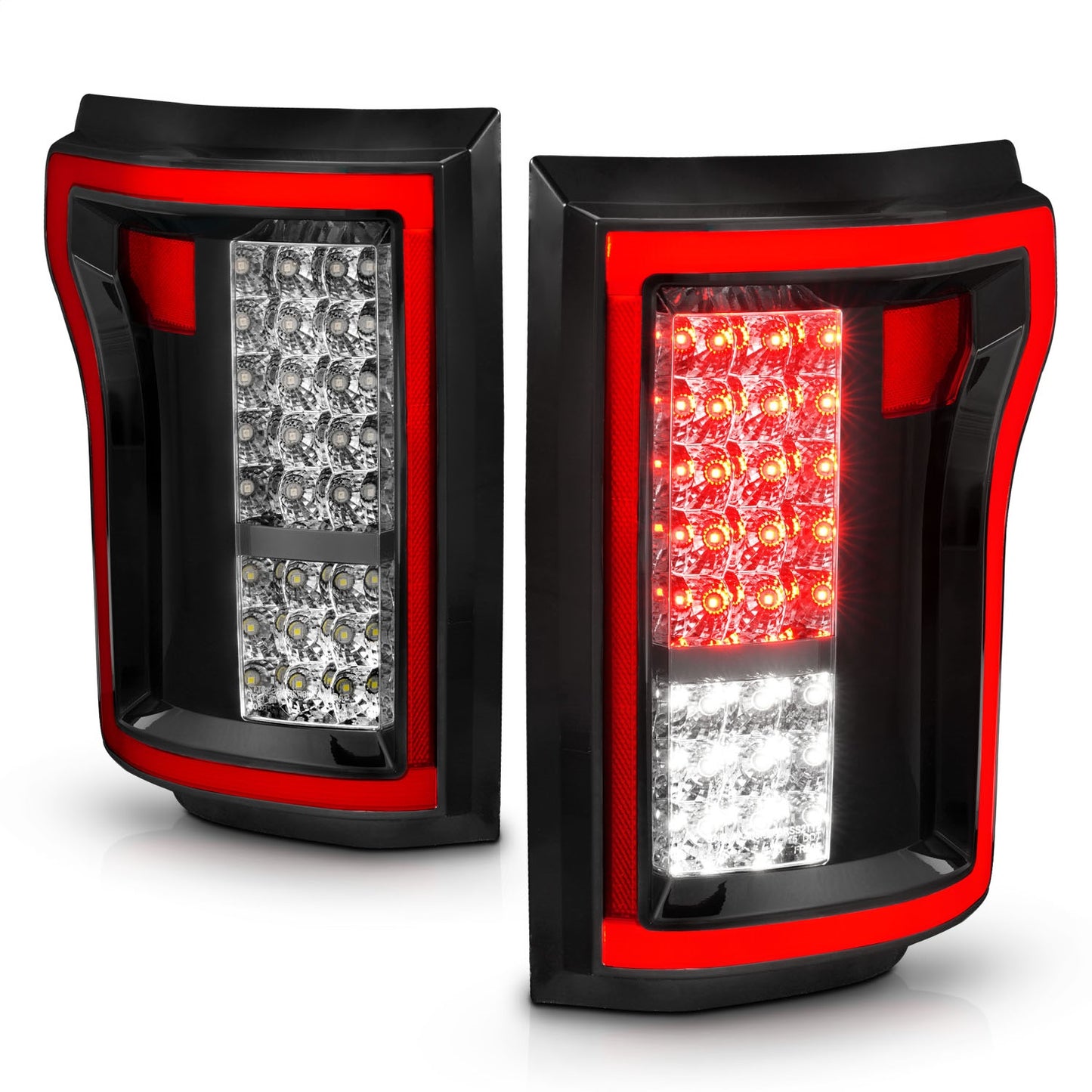 Anzo USA | LED Tail Light Assembly LED Red/Clear Lens Pair | Fits F-150 | 311262