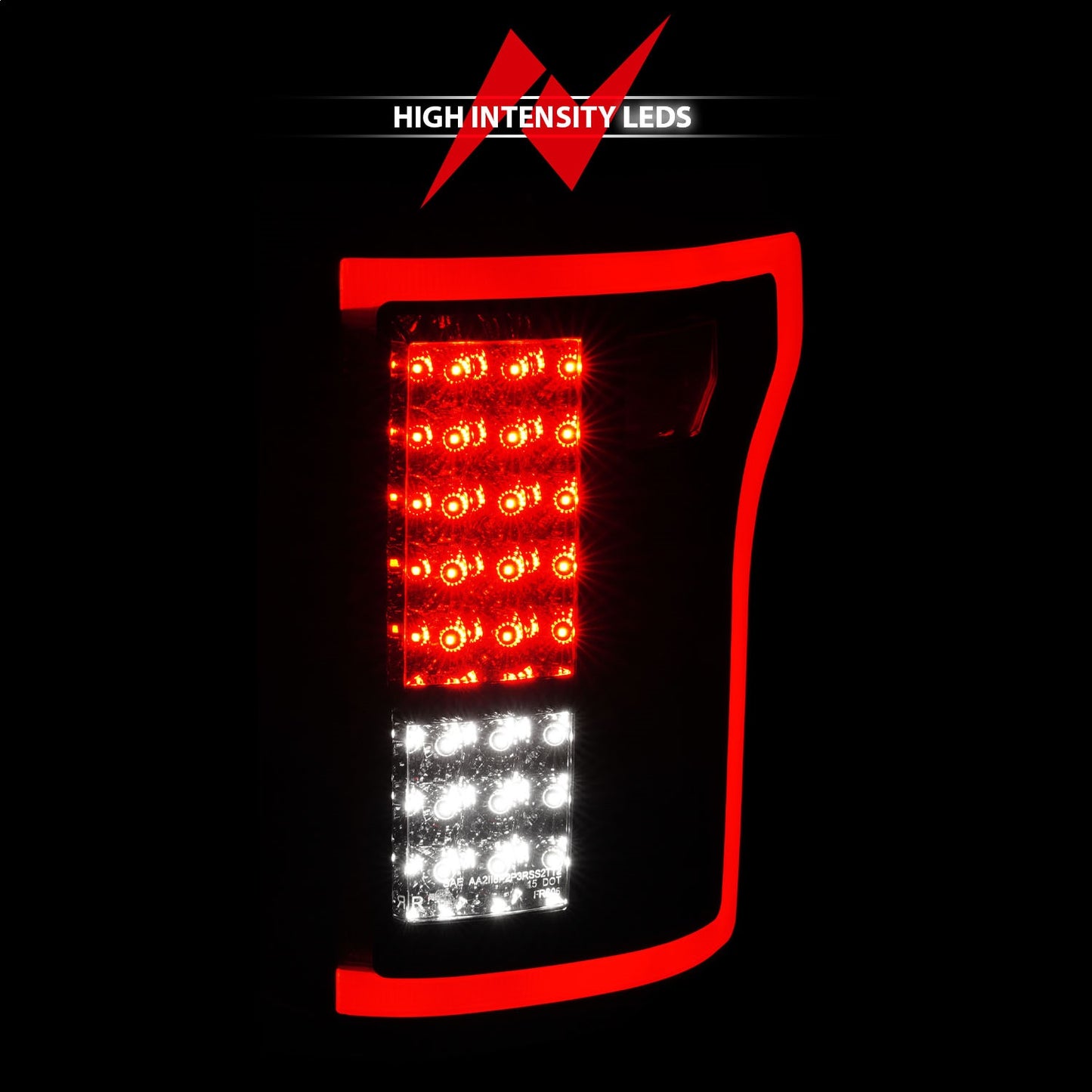 Anzo USA | LED Tail Light Assembly LED Red/Clear Lens Pair | Fits F-150 | 311262