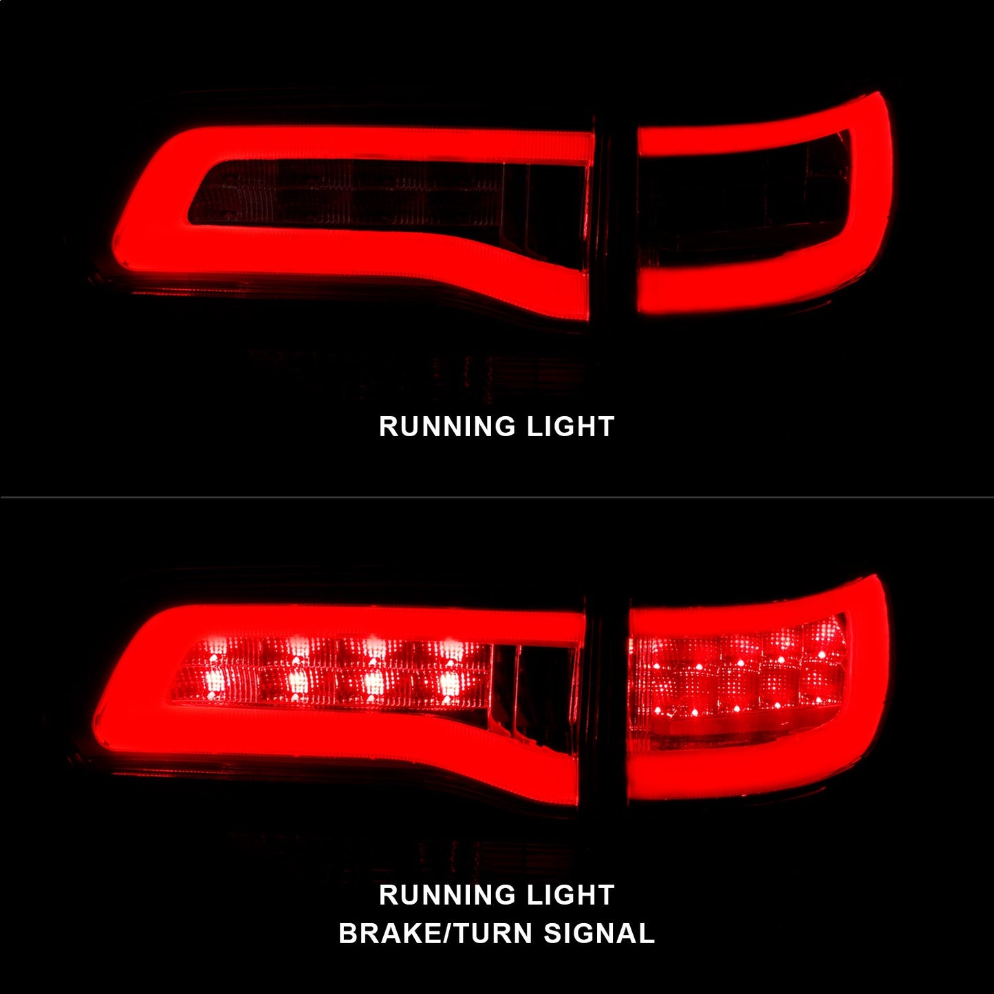 Anzo USA | LED Tail Light Assembly LED Red/Clear Lens | Fits Grand Cherokee | 311268