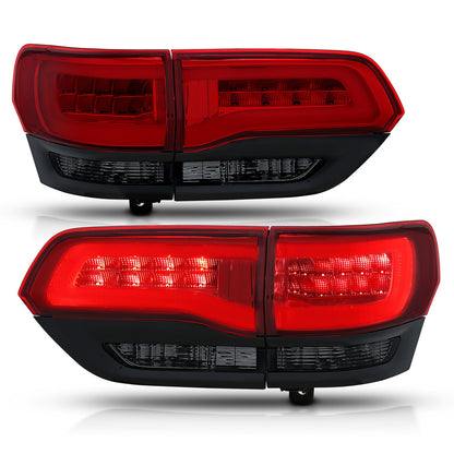 Anzo USA | LED Tail Light Assembly LED Red/Smoke Lens | Fits Grand Cherokee | 311269