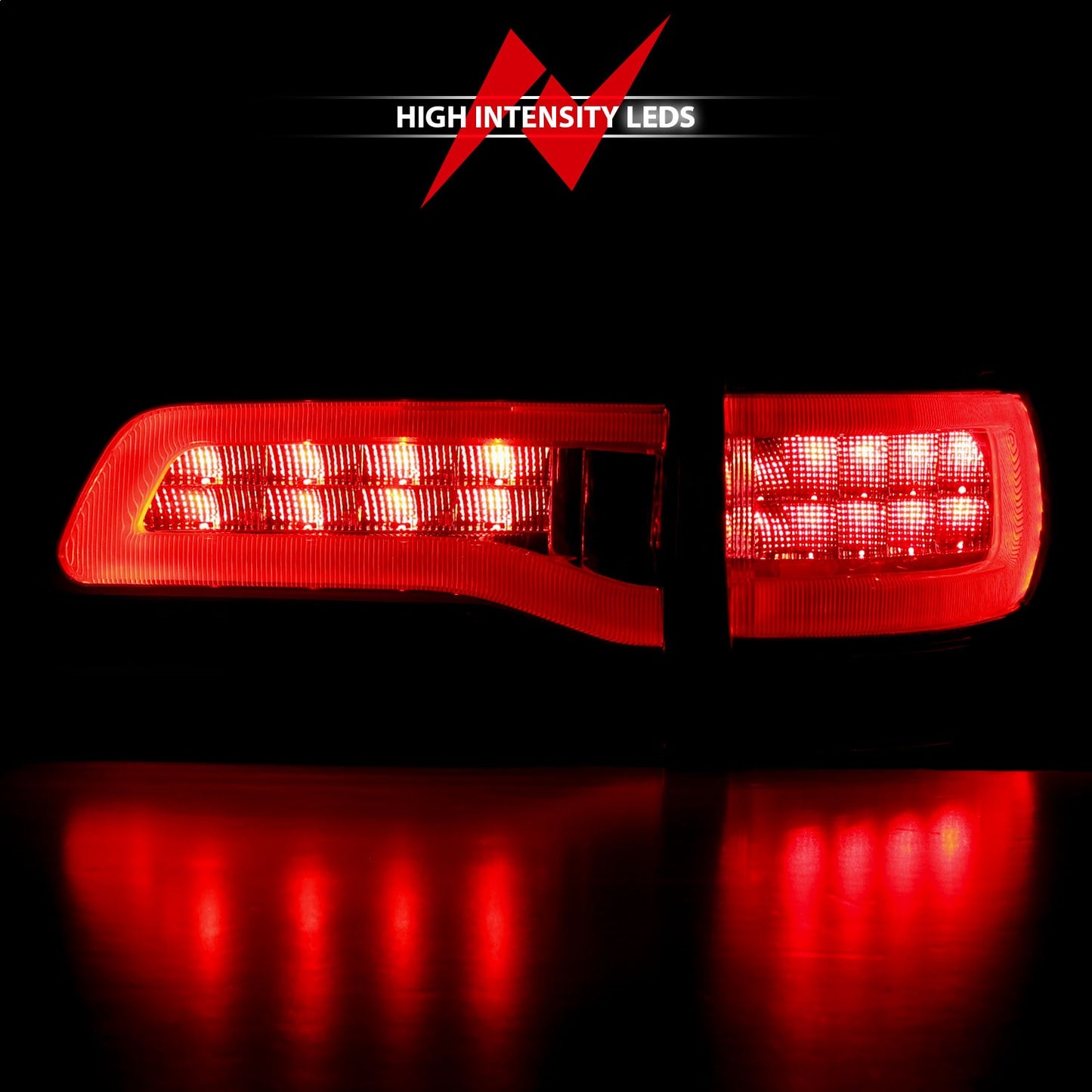 Anzo USA | LED Tail Light Assembly LED Red/Smoke Lens | Fits Grand Cherokee | 311269