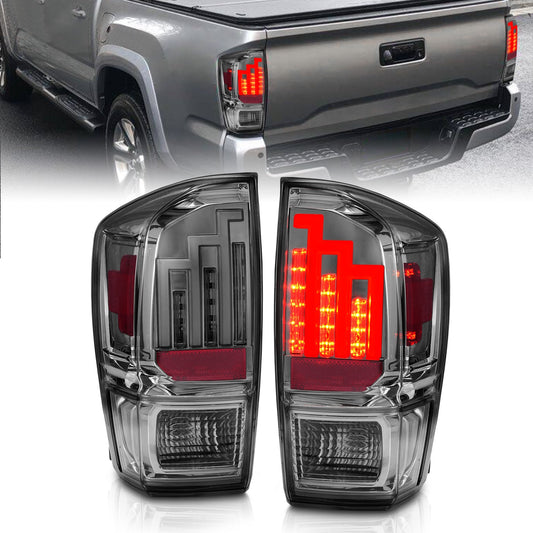 Anzo USA | LED Tail Light Assembly Smoke Lens Black Housing Pair | Fits Tacoma | 311282