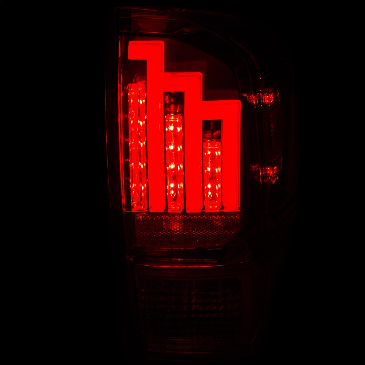 Anzo USA | LED Tail Light Assembly Red/Clear Lens Chrome Housing Pair | Fits Tacoma | 311284