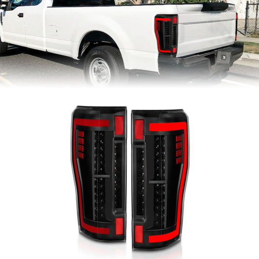 Anzo USA | LED Tail Light Assembly LED Red/Clear Lens Pair | Fits F-250 Super Duty | 311287