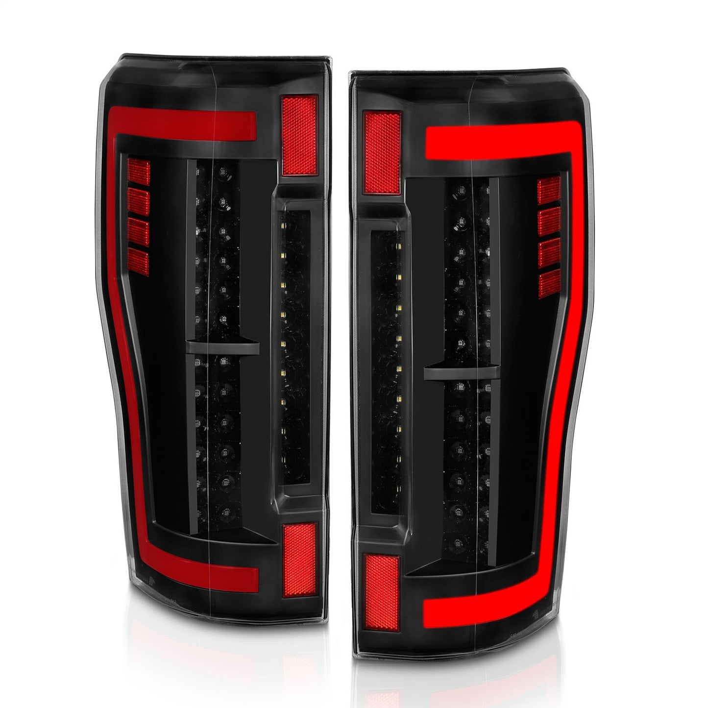 Anzo USA | LED Tail Light Assembly LED Red/Clear Lens Pair | Fits F-250 Super Duty | 311287