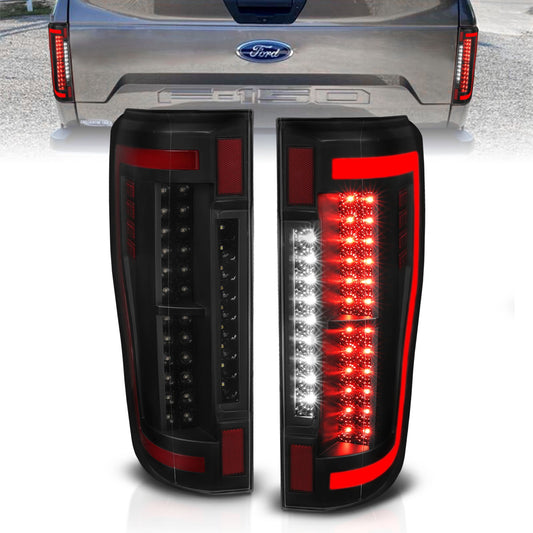 Anzo USA | LED Tail Light Assembly LED Smoke Lens Pair | Fits F-250 Super Duty | 311288