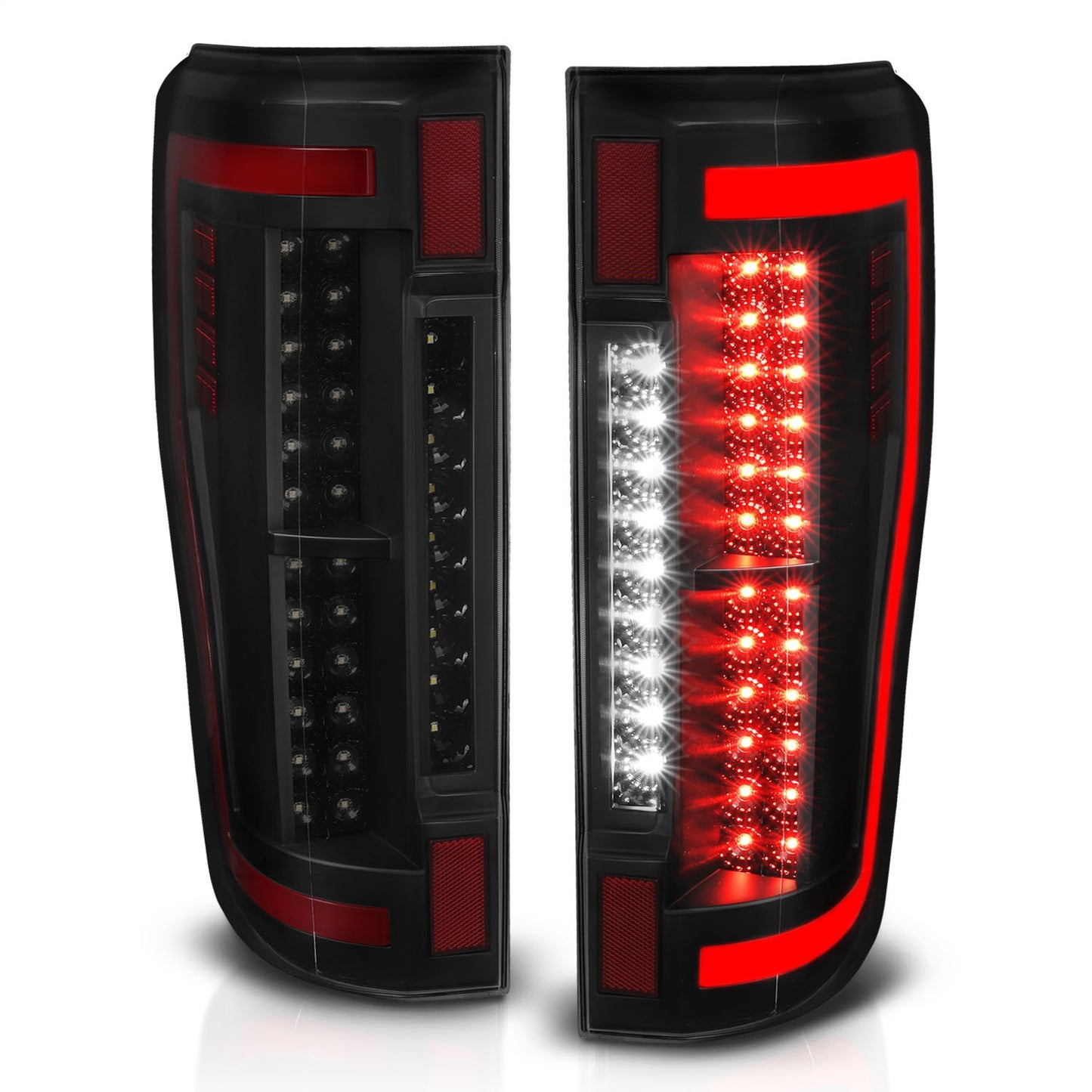 Anzo USA | LED Tail Light Assembly LED Smoke Lens Pair | Fits F-250 Super Duty | 311288