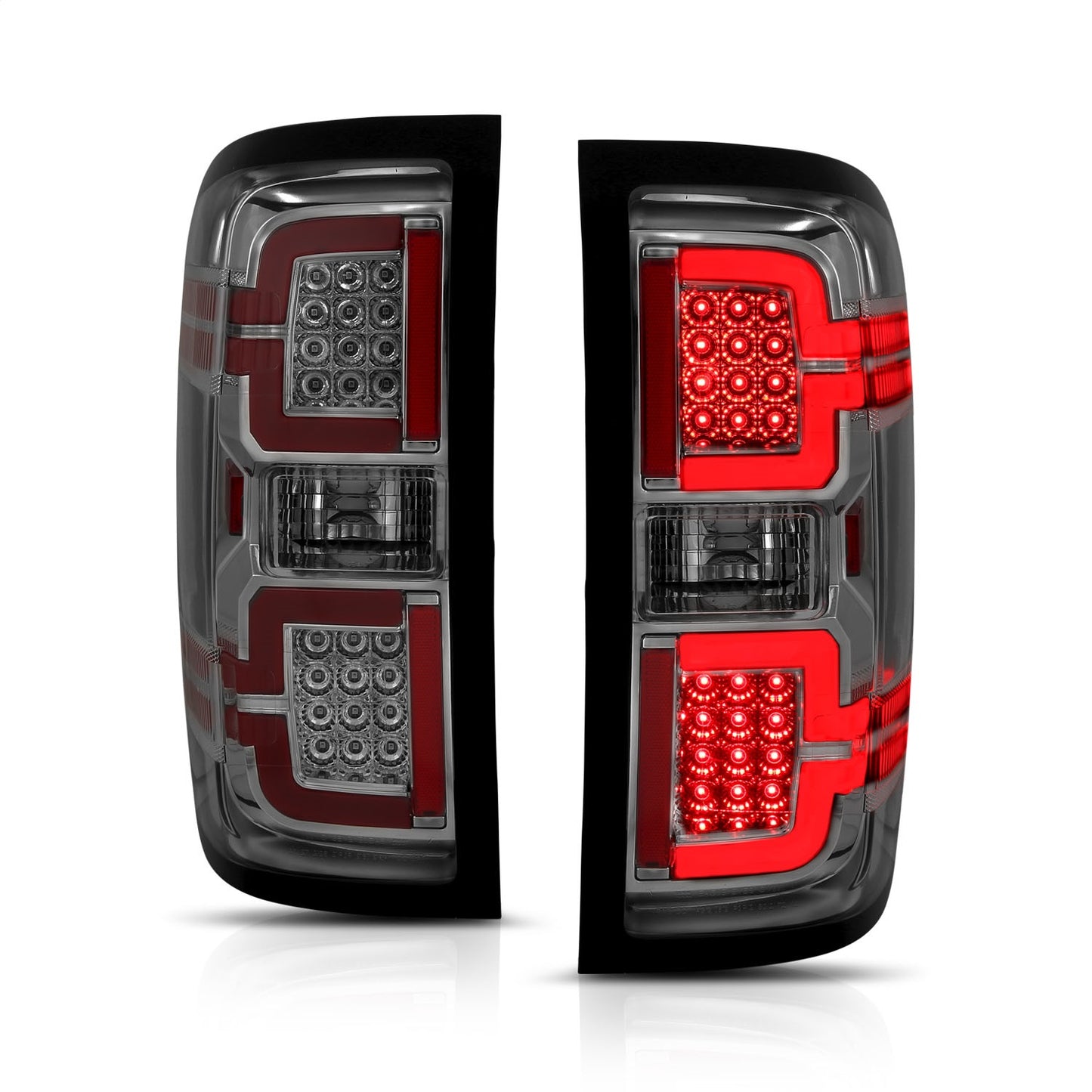 Anzo USA | LED Tail Light Assembly LED Smoke Lens Pair | Fits Silverado 1500 | 311290