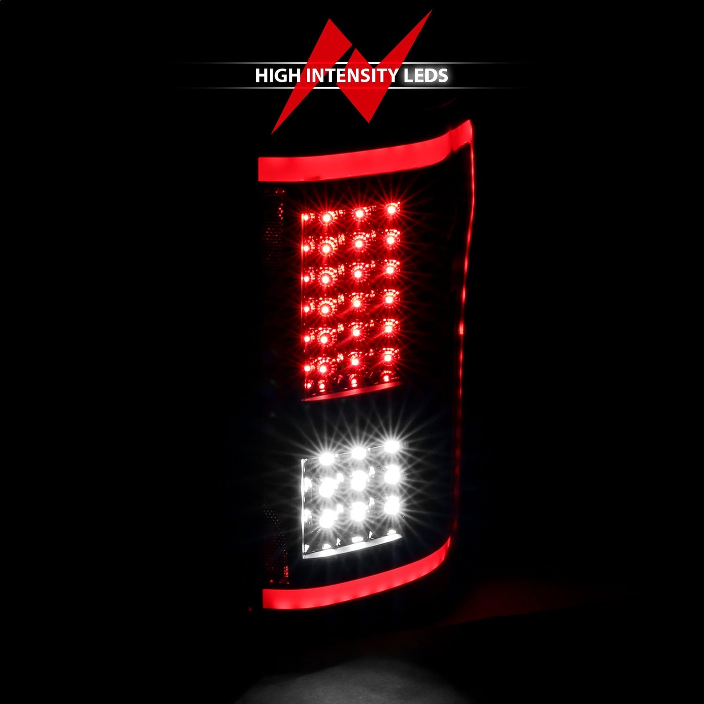 Anzo USA | LED Tail Light Assembly LED w/Black Sequential Lens Pair | Fits F-150 | 311293