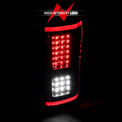 Anzo USA | LED Tail Light Assembly LED w/Black Sequential Lens Pair | Fits F-150 | 311293