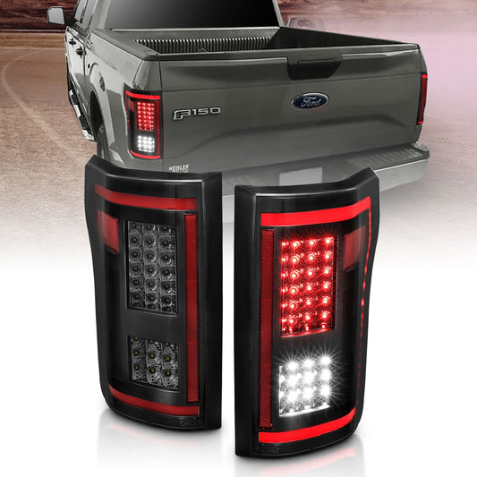 Anzo USA | LED Tail Light Assembly LED w/Smoke Sequential Lens Pair | Fits F-150 | 311294