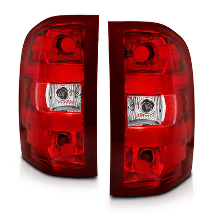 Anzo USA | Tail Light Assembly Red/Clear Lens OE Replacement | Fits Silverado 1500 | 311303