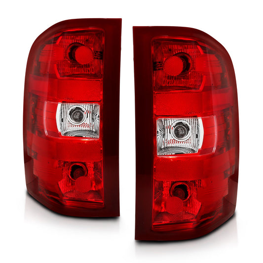 Anzo USA | Tail Light Assembly Red/Clear Lens OE Replacement | Fits Silverado 1500 | 311303