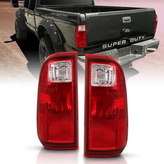 Anzo USA | Tail Light Assembly  Red/Clear Lens  OE Replacement  |  Fits F-250 Super Duty | 311305